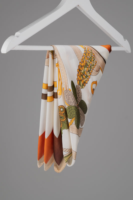 Botanik Desenli Fular