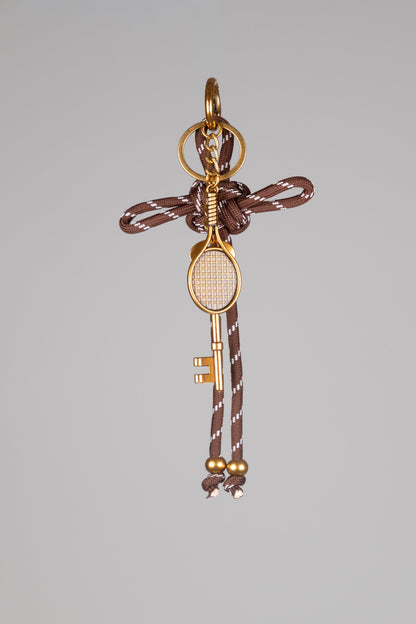 Anahtar ve Raket Detaylı Charm